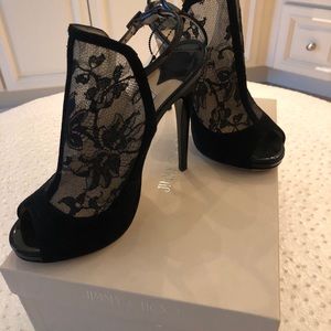 Jimmy Choo Maylen Peeptoe Bootie.  NWT
